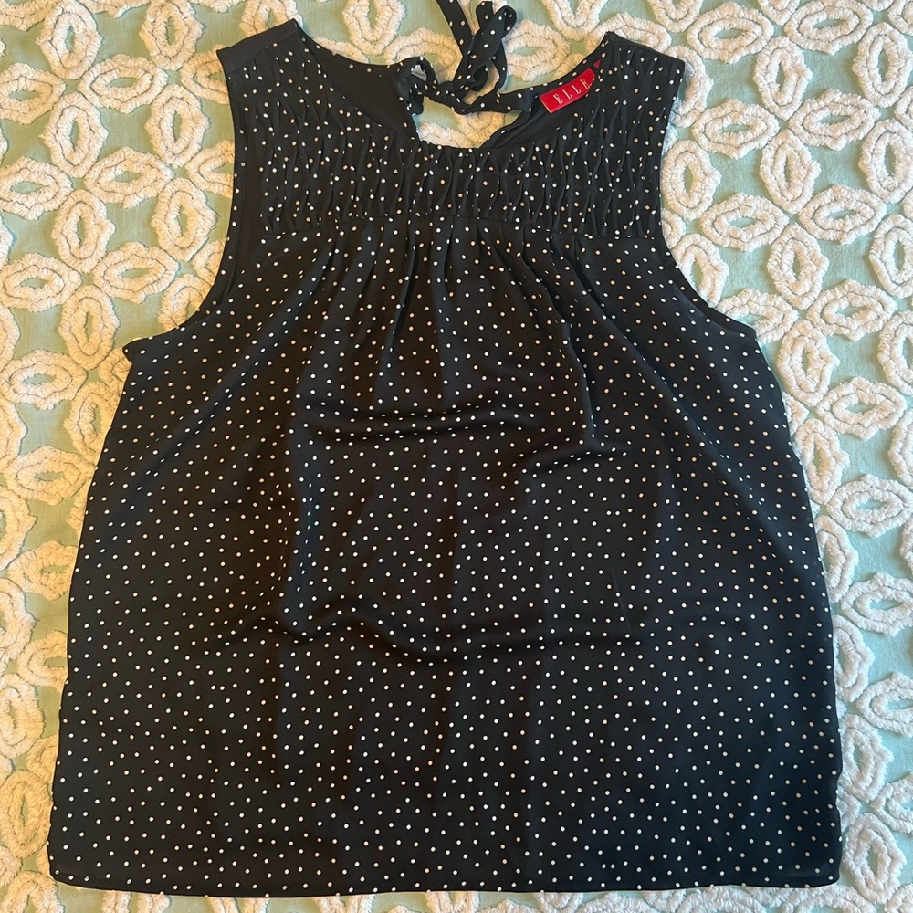ELLE polka dot tank
